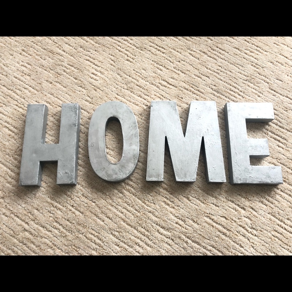 Anthropologie Zinc Wall Letters